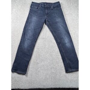 Banana Republic Mens Straight Leg Dark Wash Denim‎ Jeans 31W 30L 1541